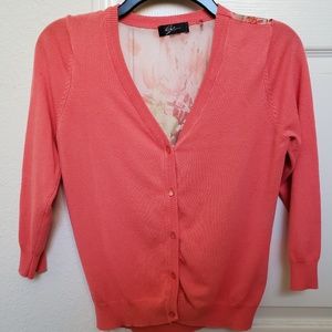 Lyn coral cardigan size S